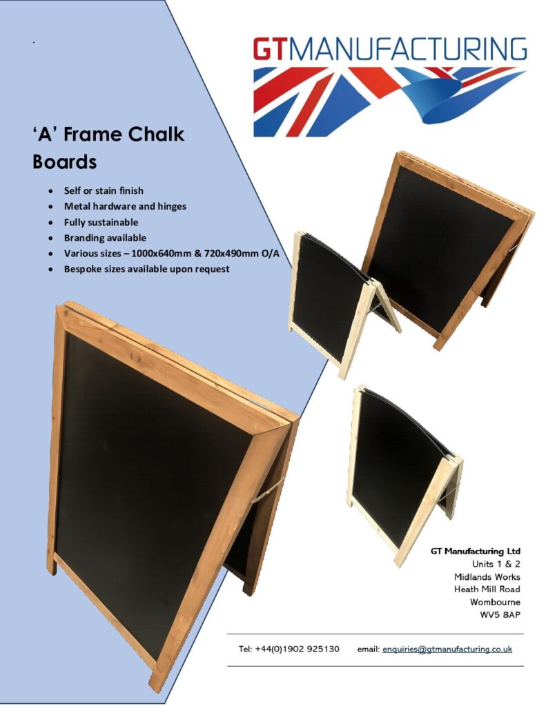 A Frame Chalk Board
