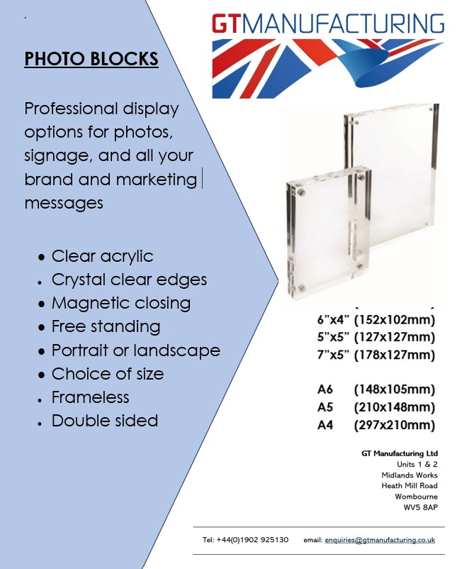 Premium Document Holder – Photo Block
